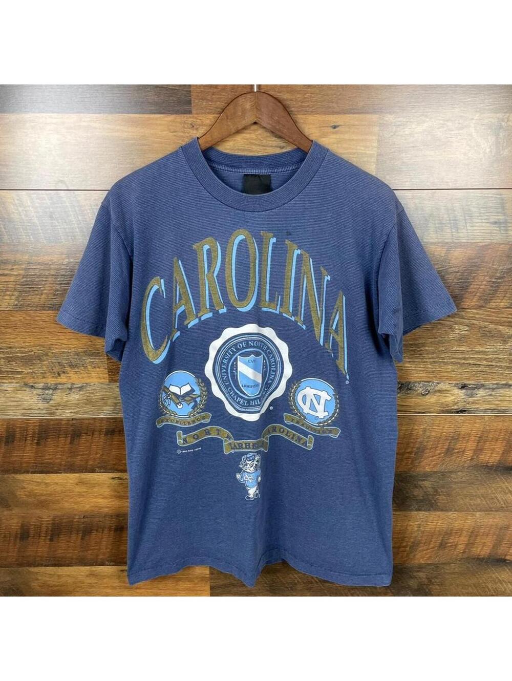Vintage North Carolina Tar Heels Chapel Hill Graphic Print T-Shirt Size Large